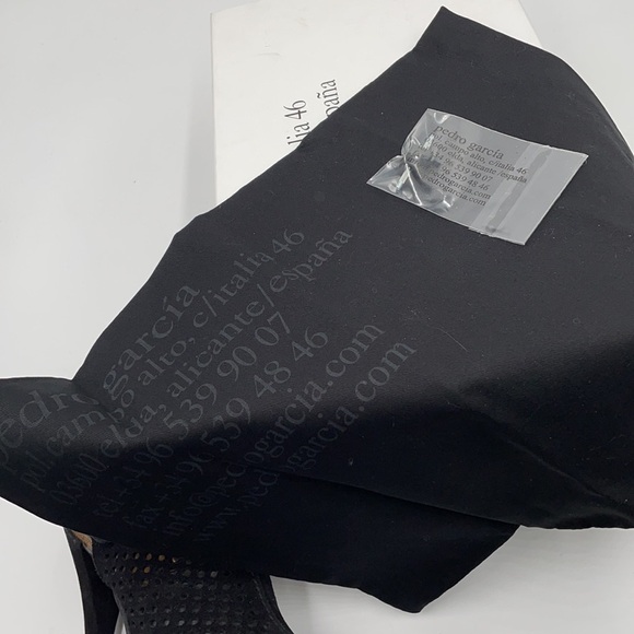 PEDRO GARCIA Candela Black Castoro Lame Bootie - Picture 13 of 13